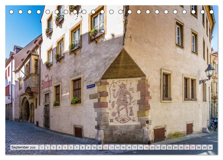 Produktbild: W&Uuml;RZBURG Historisches Stadtherz (Tischkalender 2026 DIN A5 quer), CALVENDO Monatskalender