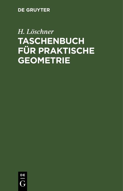 Produktbild: Taschenbuch f&uuml;r praktische Geometrie