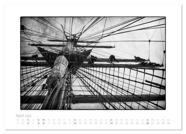 Produktbild: Gorch Fock - zeitlose Eindr&uuml;cke (hochwertiger Premium Wandkalender 2026 DIN A2 quer), Kunstdruck in Hochglanz