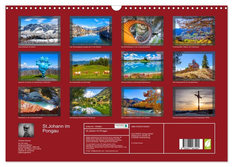 Produktbild: St.Johann im Pongau (Wandkalender 2026 DIN A3 quer), CALVENDO Monatskalender