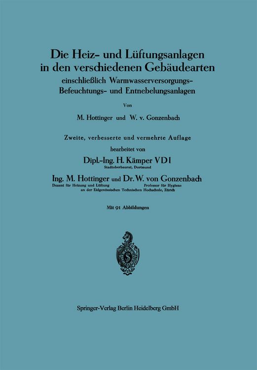 Produktbild: Die Heiz- und L&uuml;ftungsanlagen in den verschiedenen Geb&auml;udearten