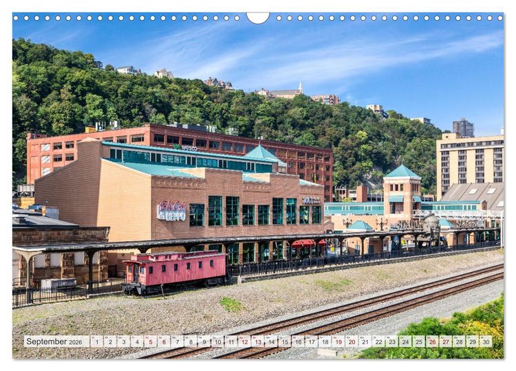 Produktbild: PITTSBURGH Charmante Impressionen (Wandkalender 2026 DIN A3 quer), CALVENDO Monatskalender