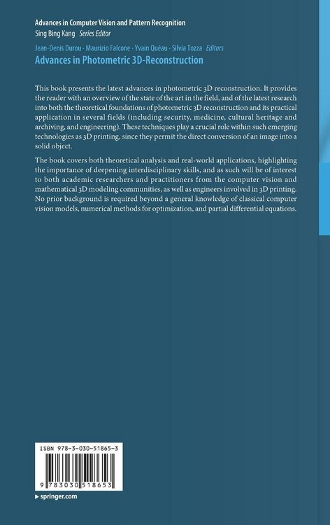 Produktbild: Advances in Photometric 3D-Reconstruction