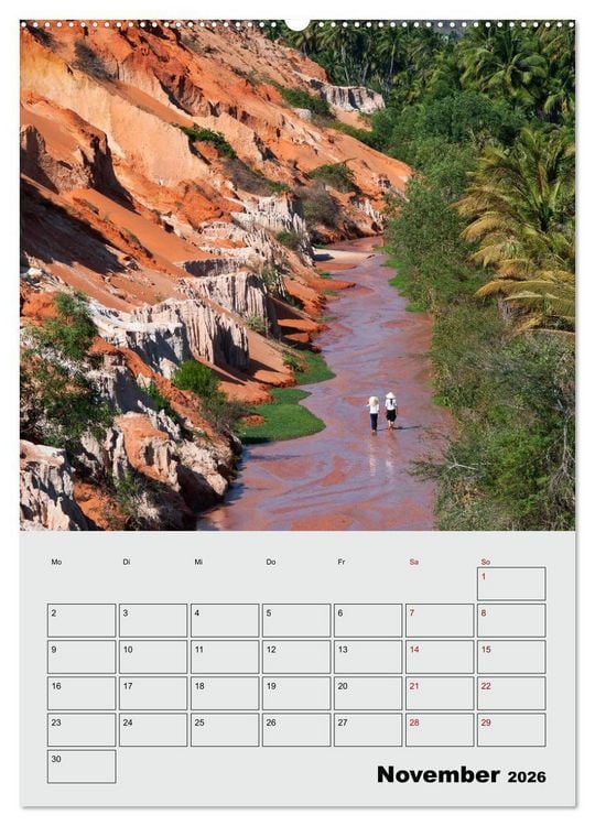 Produktbild: VIETNAM - Mein Urlaubsplaner (Wandkalender 2026 DIN A2 hoch), CALVENDO Monatskalender