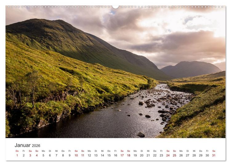 Produktbild: Schottland - Die wilde Sch&ouml;nheit der Highlands (Wandkalender 2026 DIN A2 quer), CALVENDO Monatskalender