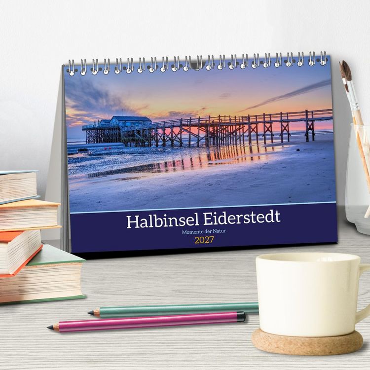 Produktbild: Halbinsel Eiderstedt - Momente der Natur (Tischkalender 2027 DIN A5 quer), CALVENDO Monatskalender
