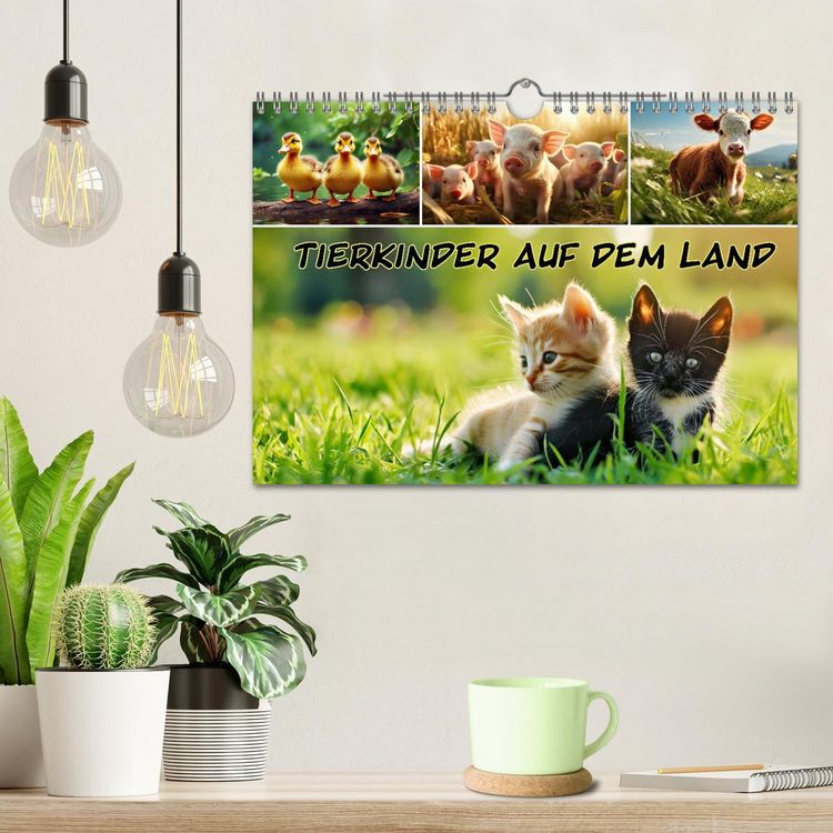 Produktbild: Tierkinder auf dem Land (Wandkalender 2026 DIN A4 quer), CALVENDO Monatskalender