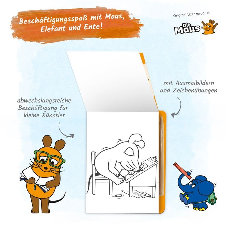 Produktbild: Tr&ouml;tsch Die Maus Mini-Kratzblock Kritzelspa&szlig; Lernen ist toll