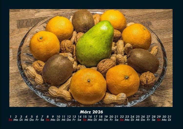 Produktbild: Obstkalender 2026 Fotokalender DIN A4
