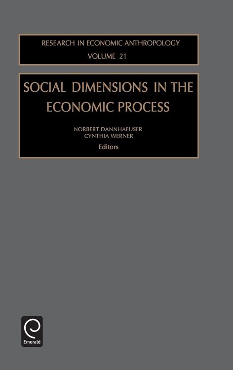 Produktbild: Social Dimensions in the Economic Process