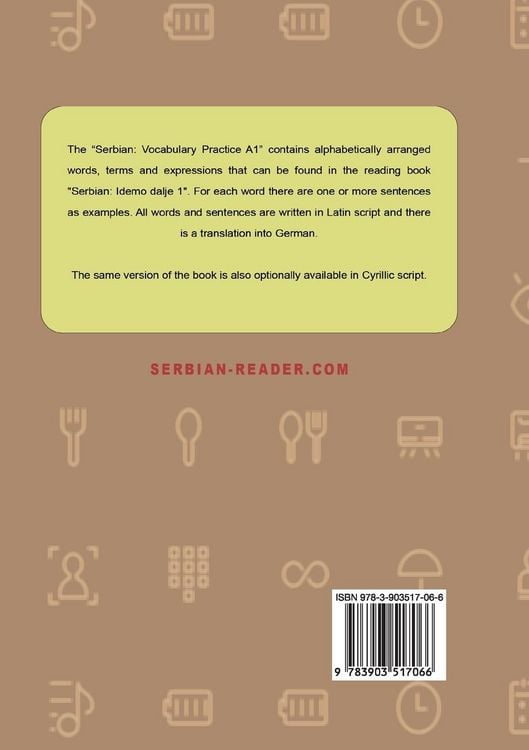 Produktbild: Serbian Vocabulary Practice A1 to the Book 'Idemo dalje 1' - Latin Script