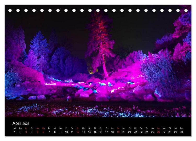 Produktbild: Wenn es Nacht wird im Ruhrgebiet (Tischkalender 2026 DIN A5 quer), CALVENDO Monatskalender