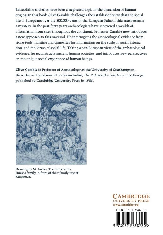 Produktbild: The Palaeolithic Societies of Europe