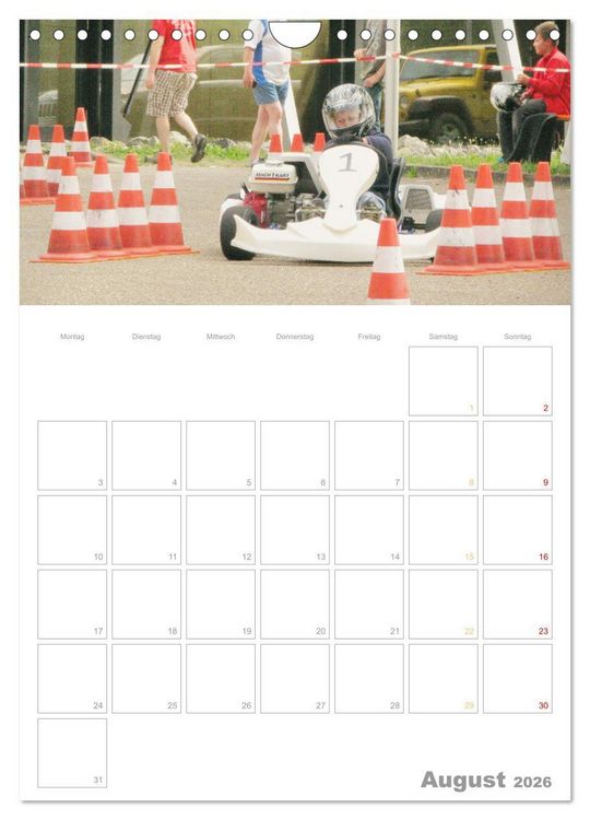 Produktbild: Slalomkart - Gas, Gas, Vollgas! 2026 (Wandkalender 2026 DIN A4 hoch), CALVENDO Monatskalender