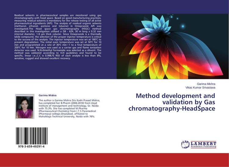 Produktbild: Method development and validation by Gas chromatography-HeadSpace