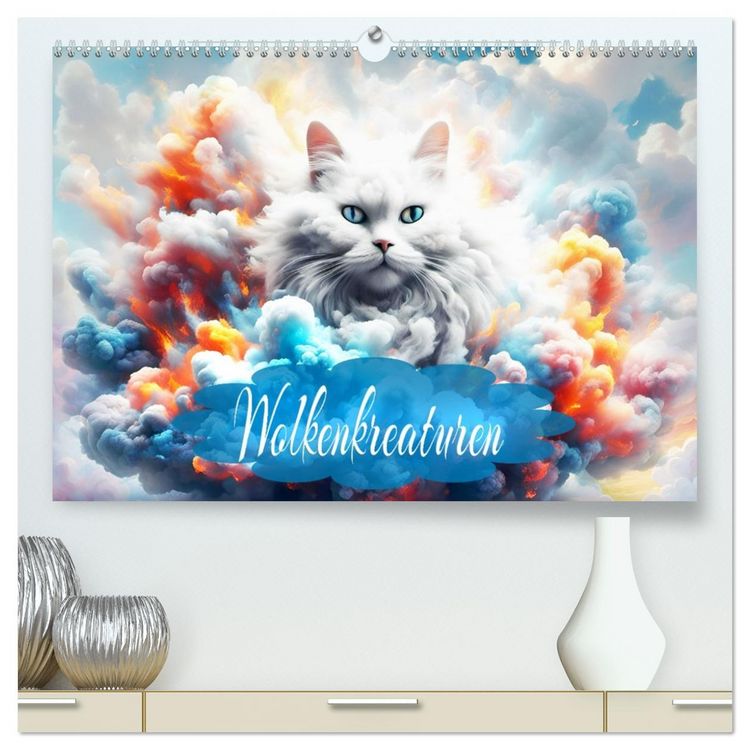 Produktbild: Wolkenkreaturen (hochwertiger Premium Wandkalender 2026 DIN A2 quer), Kunstdruck in Hochglanz