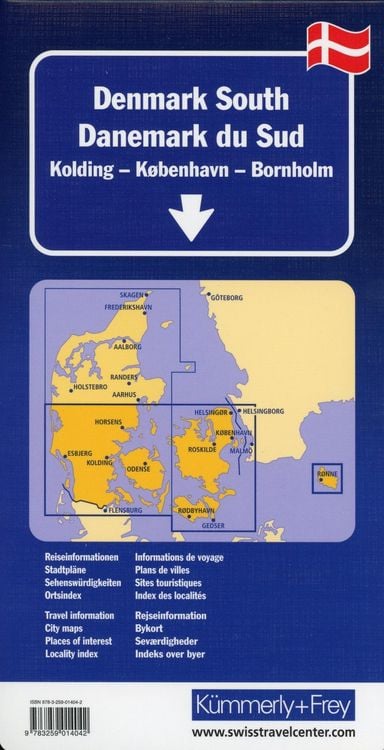 Produktbild: D&auml;nemark S&uuml;d Regionalkarte