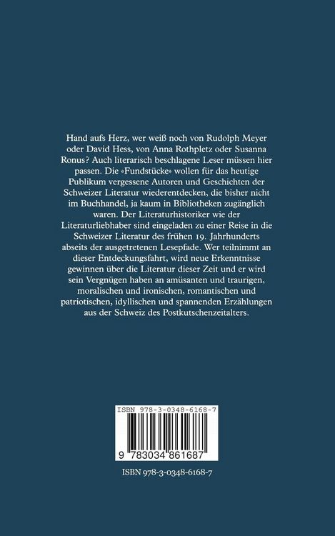 Produktbild: Fundst&uuml;cke der Schweizer Erz&auml;hlkunst