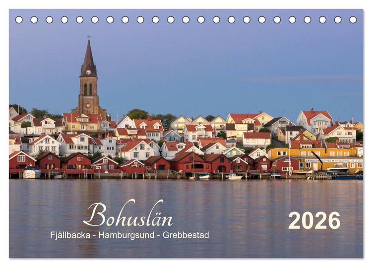 Produktbild: Bohusl&auml;n Fj&auml;llbacka - Hamburgsund - Grebbestad 2026 (Tischkalender 2026 DIN A5 quer), CALVENDO Monatskalender