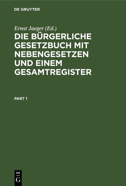 Produktbild: Die b&uuml;rgerliche Gesetzbuch mit Nebengesetzen und einem Gesamtregister