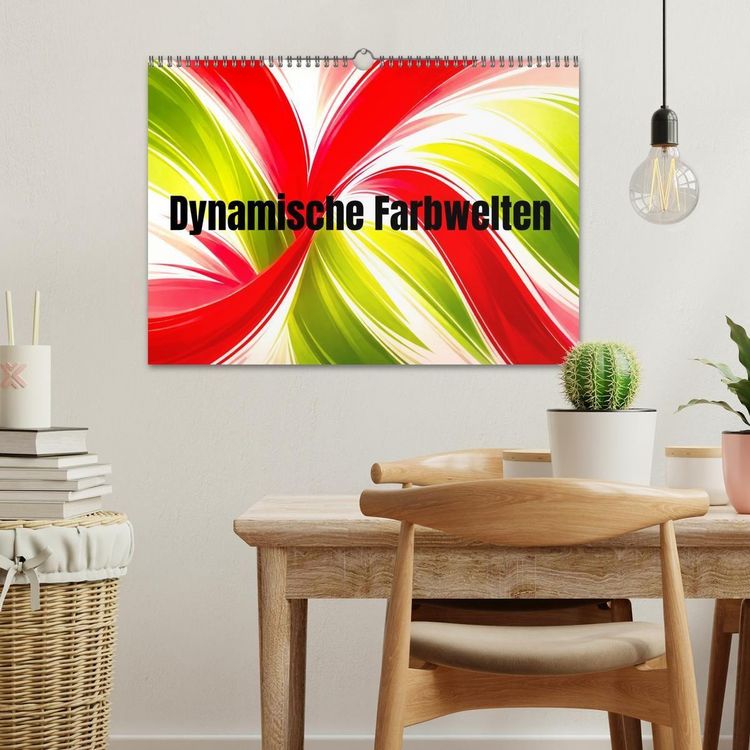Produktbild: Dynamische Farbwelten (Wandkalender 2027 DIN A3 quer), CALVENDO Monatskalender