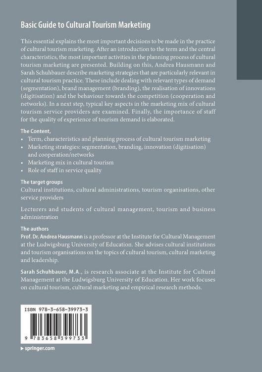 Produktbild: Basic Guide to Cultural Tourism Marketing
