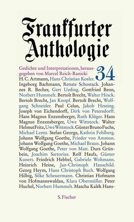 Produktbild: Frankfurter Anthologie