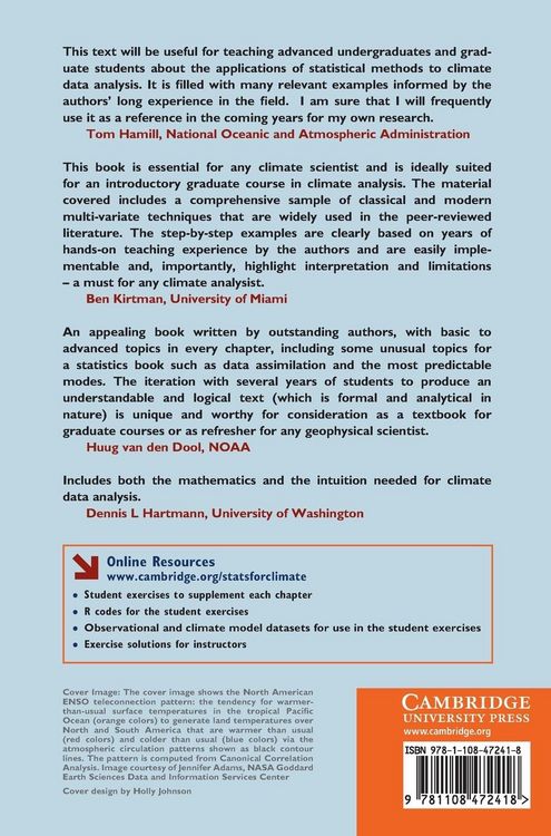 Produktbild: Statistical Methods for Climate Scientists