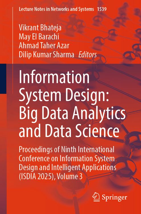 Produktbild: Information System Design: Big Data Analytics and Data Science