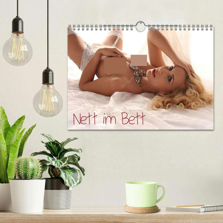 Produktbild: Nett im Bett (Wandkalender 2026 DIN A4 quer), CALVENDO Monatskalender