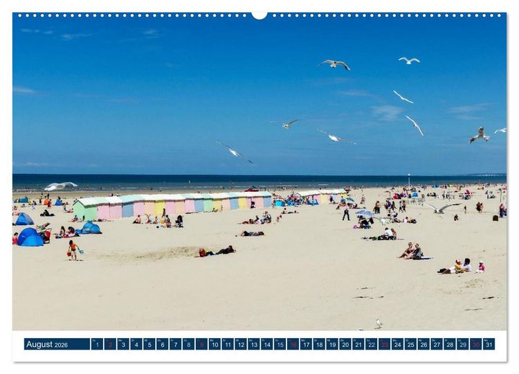Produktbild: Normandie - raue K&uuml;sten, sanfte H&uuml;gel (hochwertiger Premium Wandkalender 2026 DIN A2 quer), Kunstdruck in Hochglanz