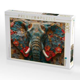 Produktbild: CALVENDO Puzzle Ein Motiv aus dem Kalender Elefantastisch | 1000 Teile Lege-Gr&ouml;&szlig;e 64x48cm Foto-Puzzle f&uuml;r gl&uuml;ckliche Stunden
