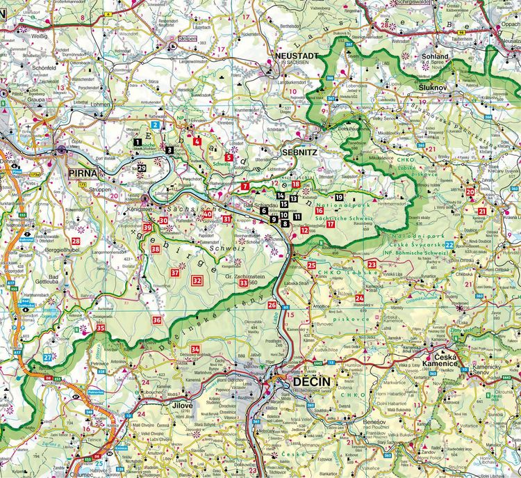 Produktbild: ROTHER Wanderbuch Wilde Wege Elbsandsteingebirge