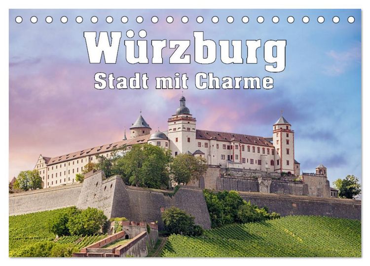 Produktbild: W&uuml;rzburg - Stadt mit Charme (Tischkalender 2026 DIN A5 quer), CALVENDO Monatskalender