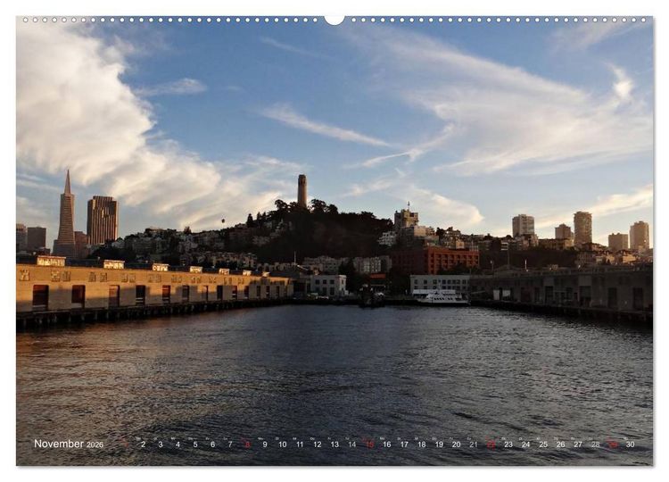 Produktbild: San Francisco Westk&uuml;ste USA (Wandkalender 2026 DIN A2 quer), CALVENDO Monatskalender