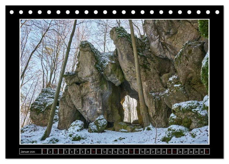 Produktbild: Wunderwelt Fr&auml;nkische Schweiz (Tischkalender 2026 DIN A5 quer), CALVENDO Monatskalender