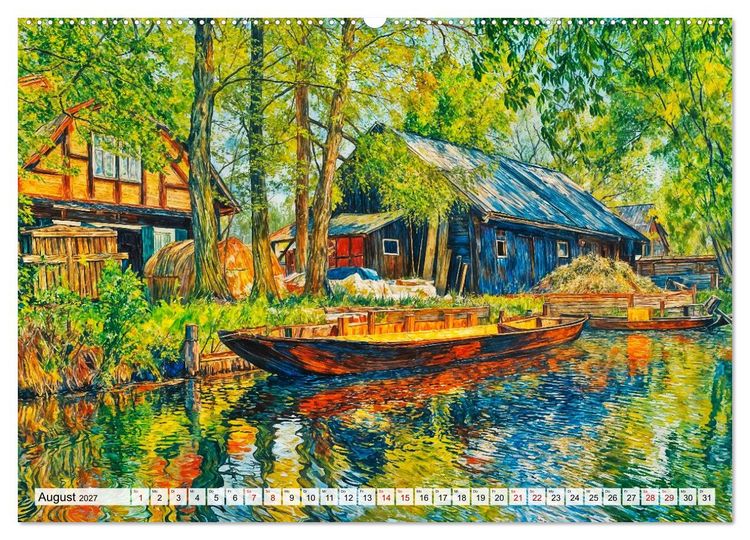 Produktbild: Nordische Impressionen - K&uuml;sten, St&auml;dte und Wasserwege (Wandkalender 2027 DIN A2 quer), CALVENDO Monatskalender