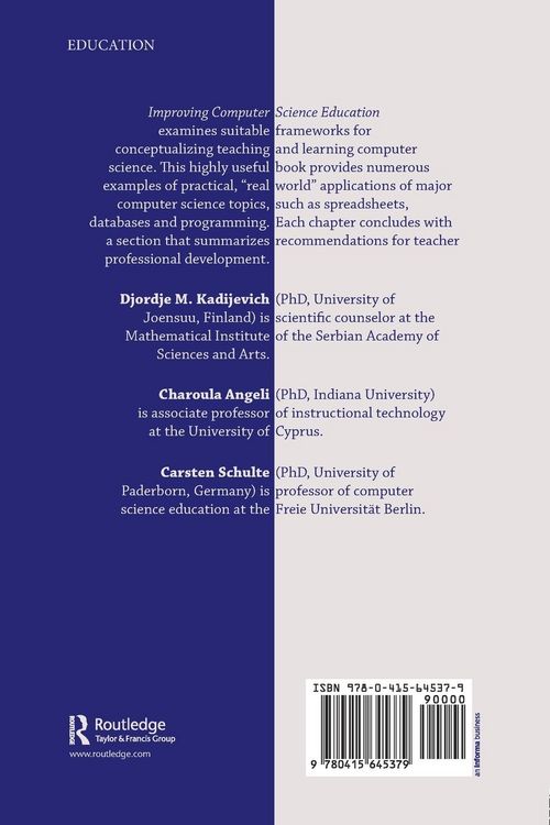 Produktbild: Improving Computer Science Education
