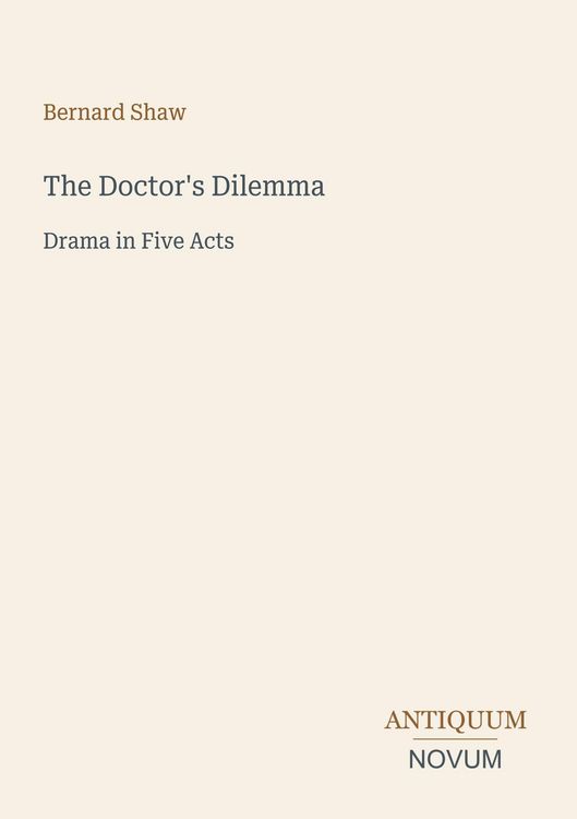 Produktbild: The Doctor's Dilemma