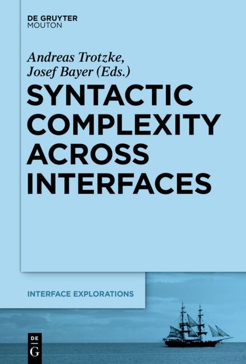 Produktbild: Syntactic Complexity across Interfaces