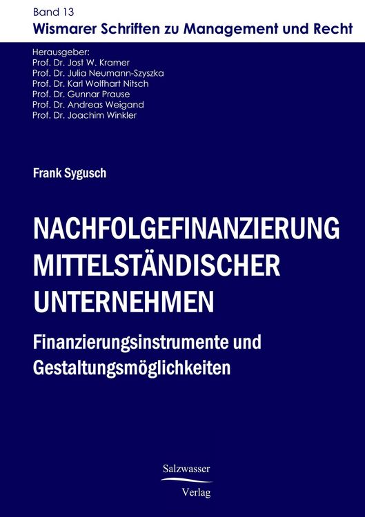 Produktbild: Nachfolgefinanzierung mittelst&auml;ndischer Unternehmen
