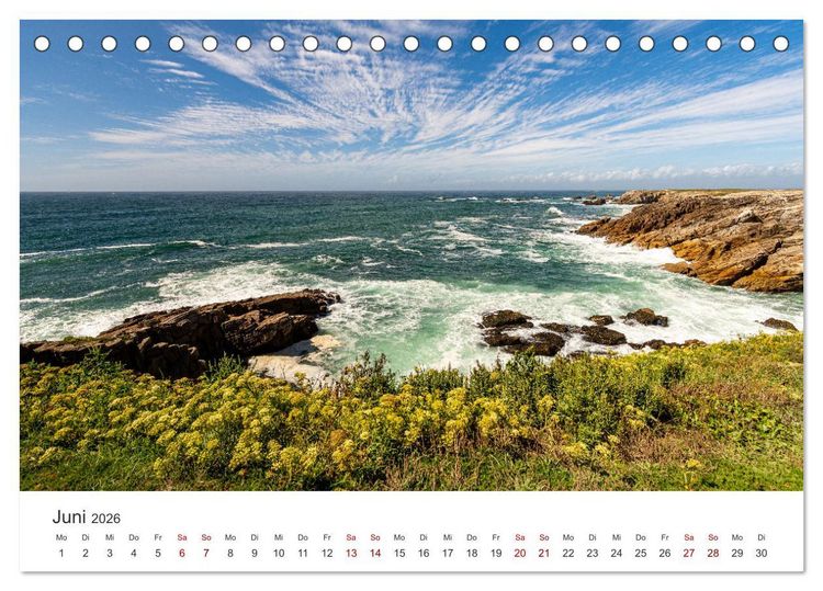 Produktbild: Die Bretagne - Traumpfade (Tischkalender 2026 DIN A5 quer), CALVENDO Monatskalender