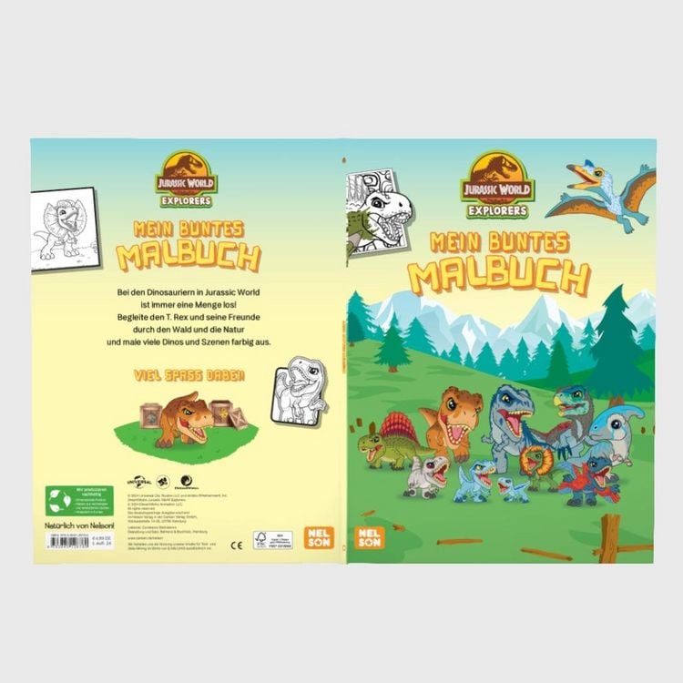 Produktbild: Jurassic World Explorers: Mein buntes Malbuch