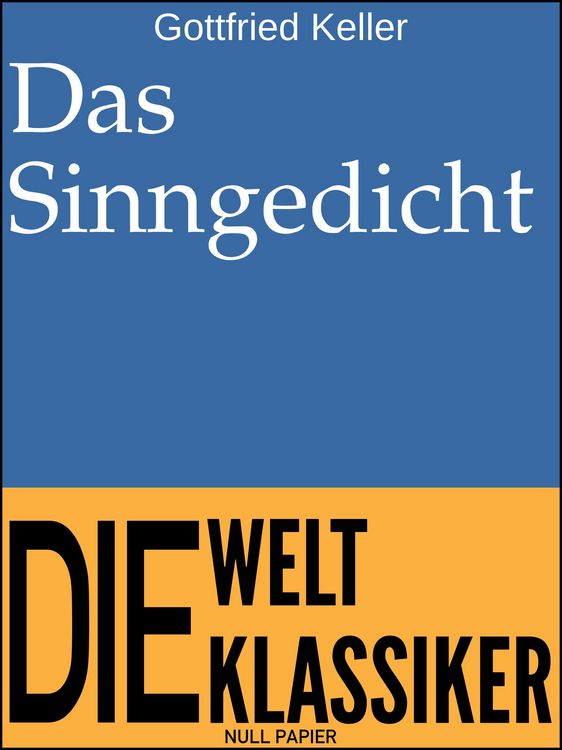 Produktbild: Das Sinngedicht
