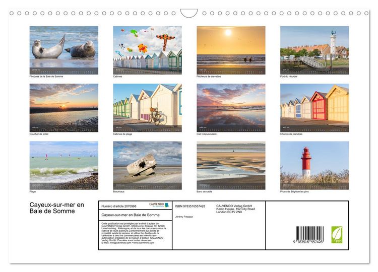 Produktbild: Cayeux-sur-mer en Baie de Somme (Calendrier mural 2026 DIN A3 vertical), CALVENDO calendrier mensuel