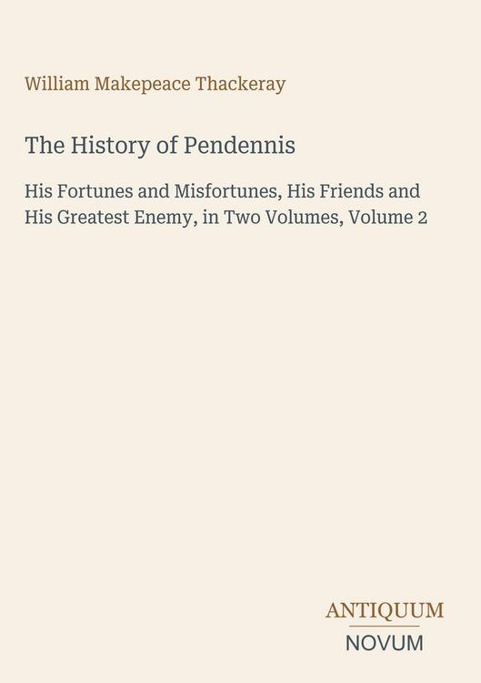 Produktbild: The History of Pendennis