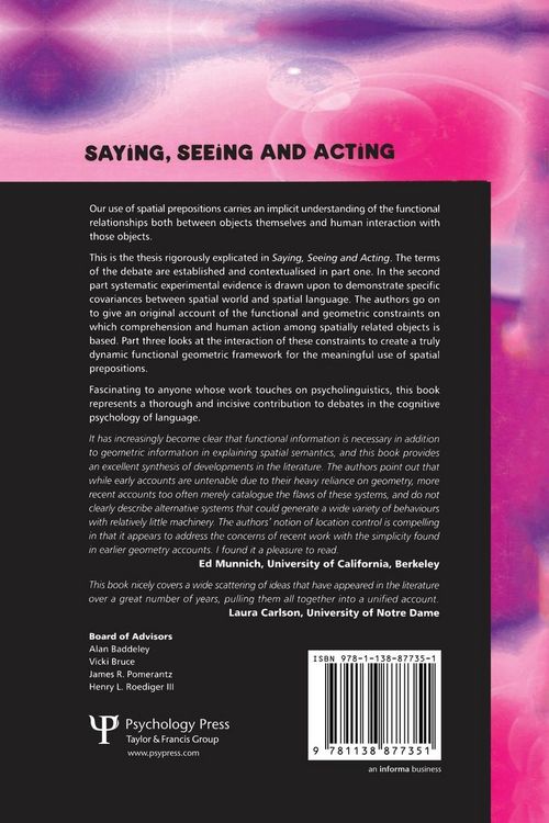 Produktbild: Saying, Seeing and Acting