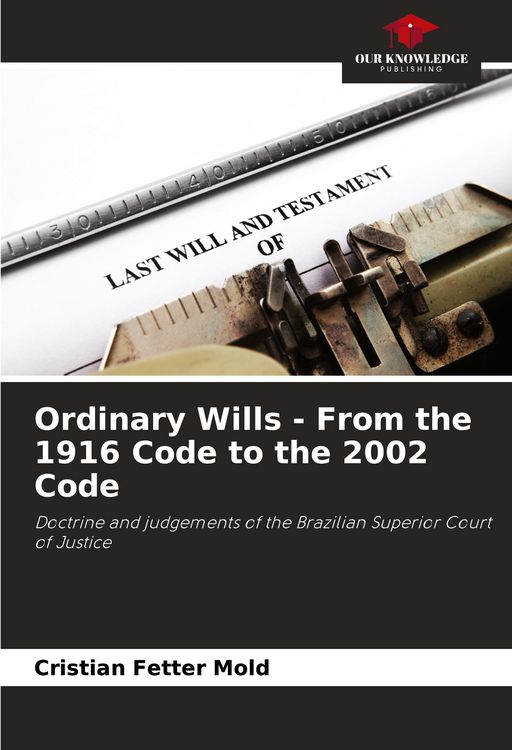 Produktbild: Ordinary Wills - From the 1916 Code to the 2002 Code