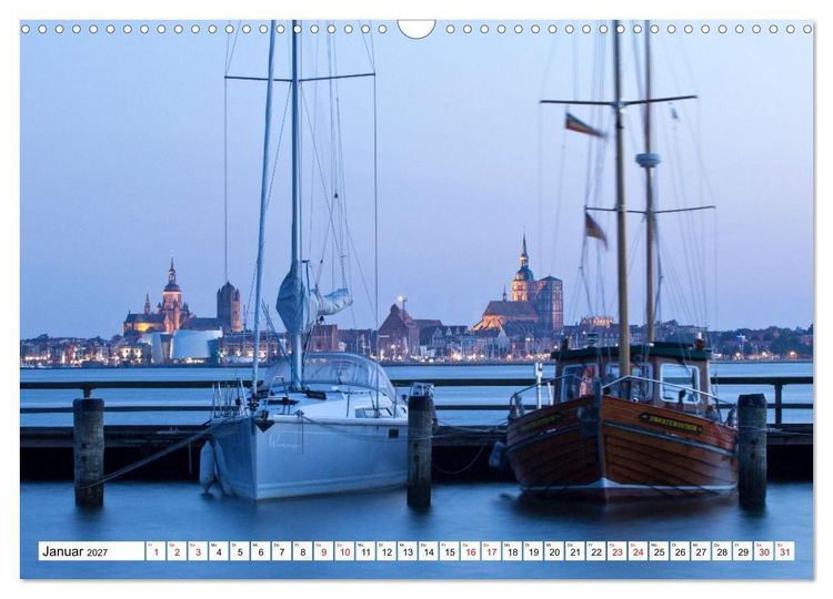 Produktbild: Stralsund - Momente einer Reise (Wandkalender 2027 DIN A3 quer), CALVENDO Monatskalender