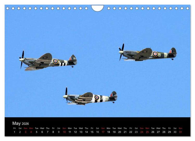 Produktbild: Battle of Britain collection 75th Anniversary (Wall Calendar 2026 DIN A4 landscape), CALVENDO 12 Month Wall Calendar